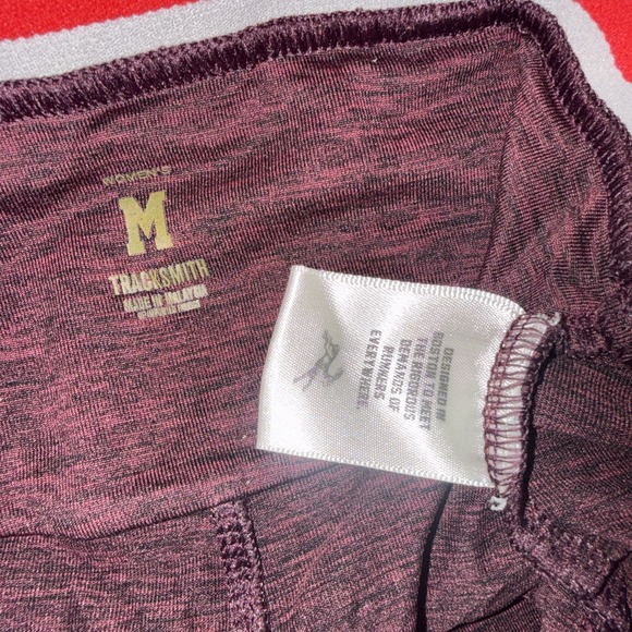 Tracksmith Athletic Gym Running Biker Short Red Tights Women's Size Medium - Picture 3 of 9